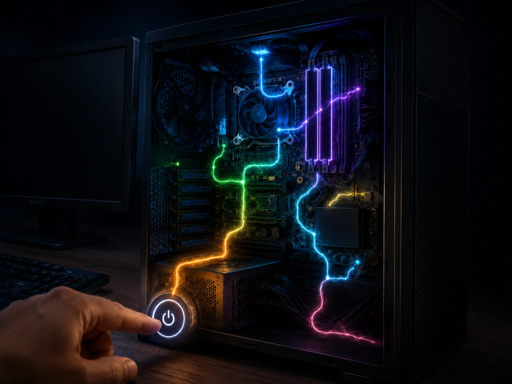 O que realmente acontece quando você liga o computador?