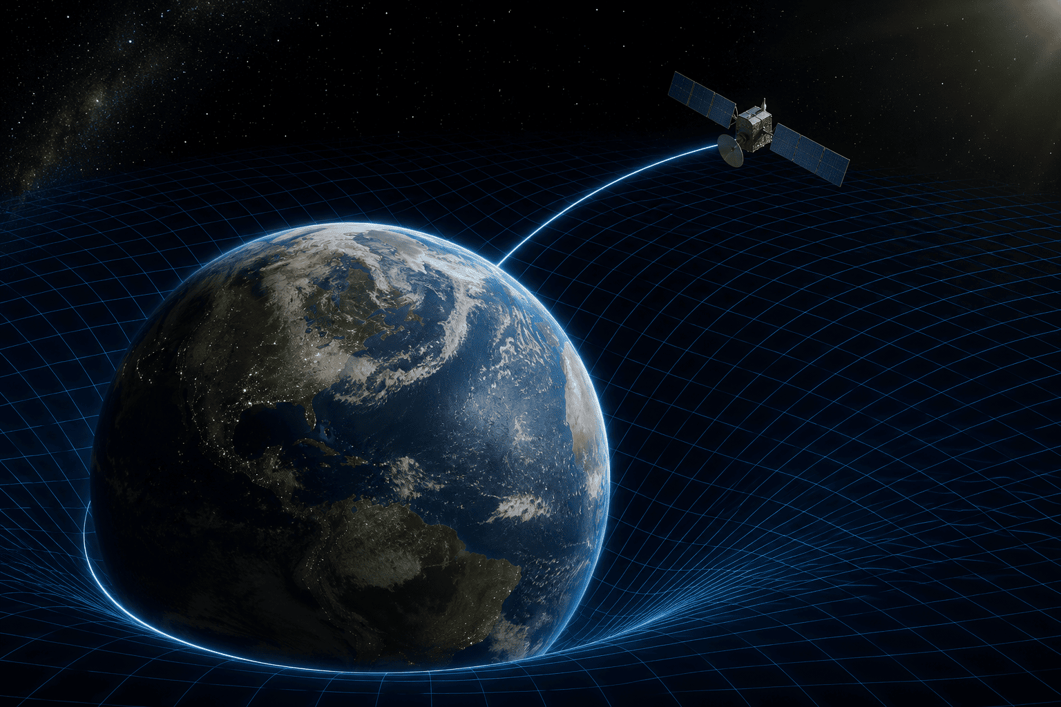 Geodésica revela o caminho mais direto em espaços curvos
