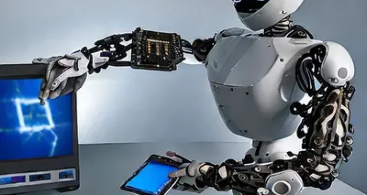 AI-text-to-image-photo-robot-with-computer